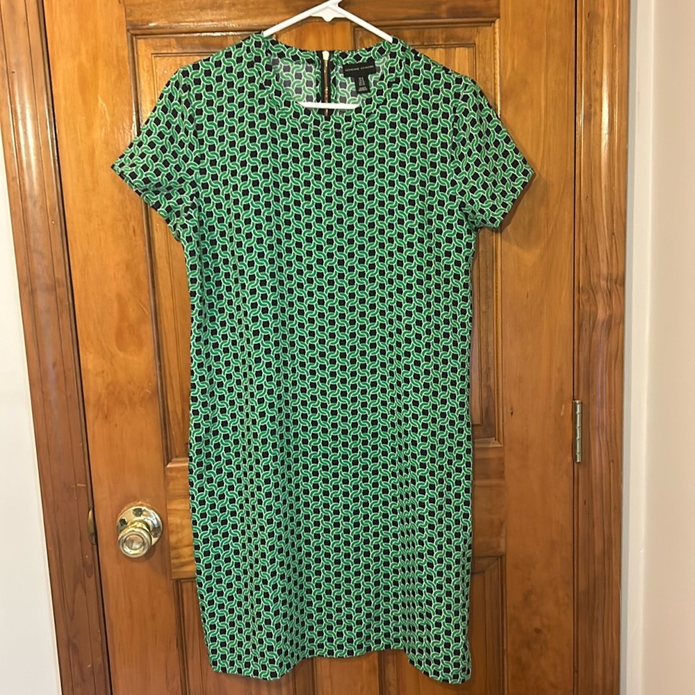 Adrienne Vittadini Geometric Print Dress